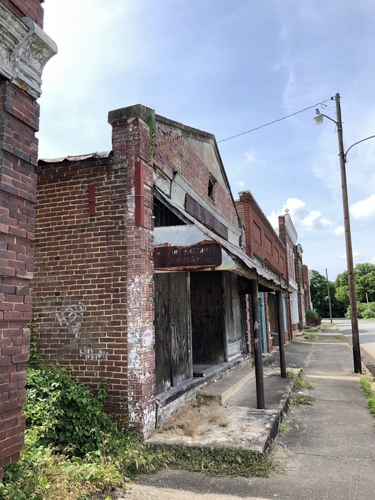 Photographing the Abandoned Ghost Town of Pamplin, Virginia Shadows