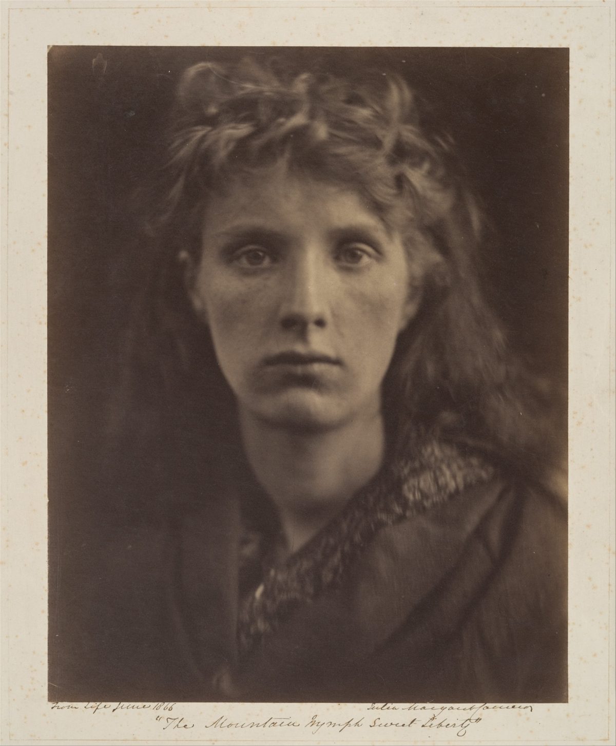 The Mountain Nymph Sweet Liberty, 1866, by Julia Margaret Cameron. Courtesy of The Met.