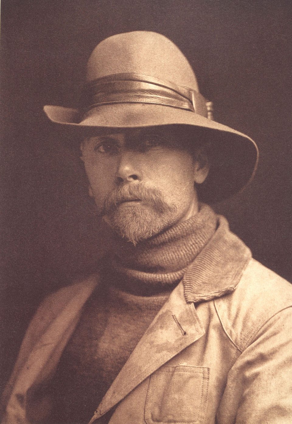 Self-portrait of Edward S. Curtis made in 1906