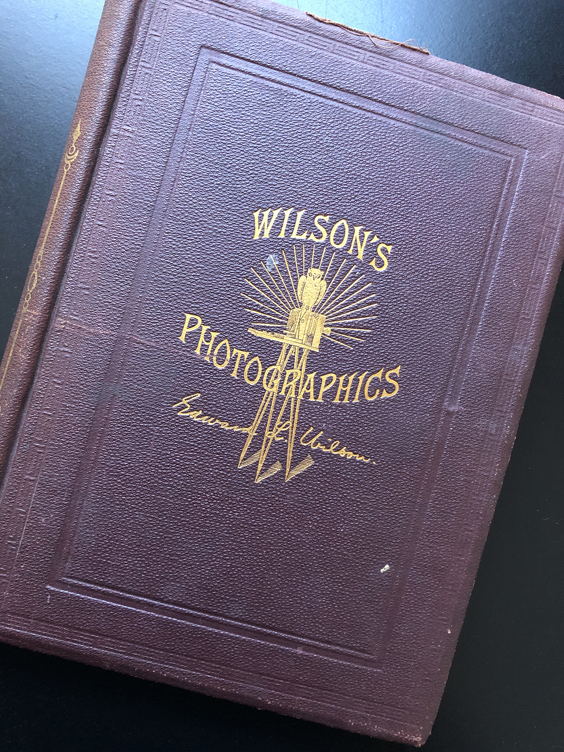 Cover of Wilson's Photographics, published 1881.
