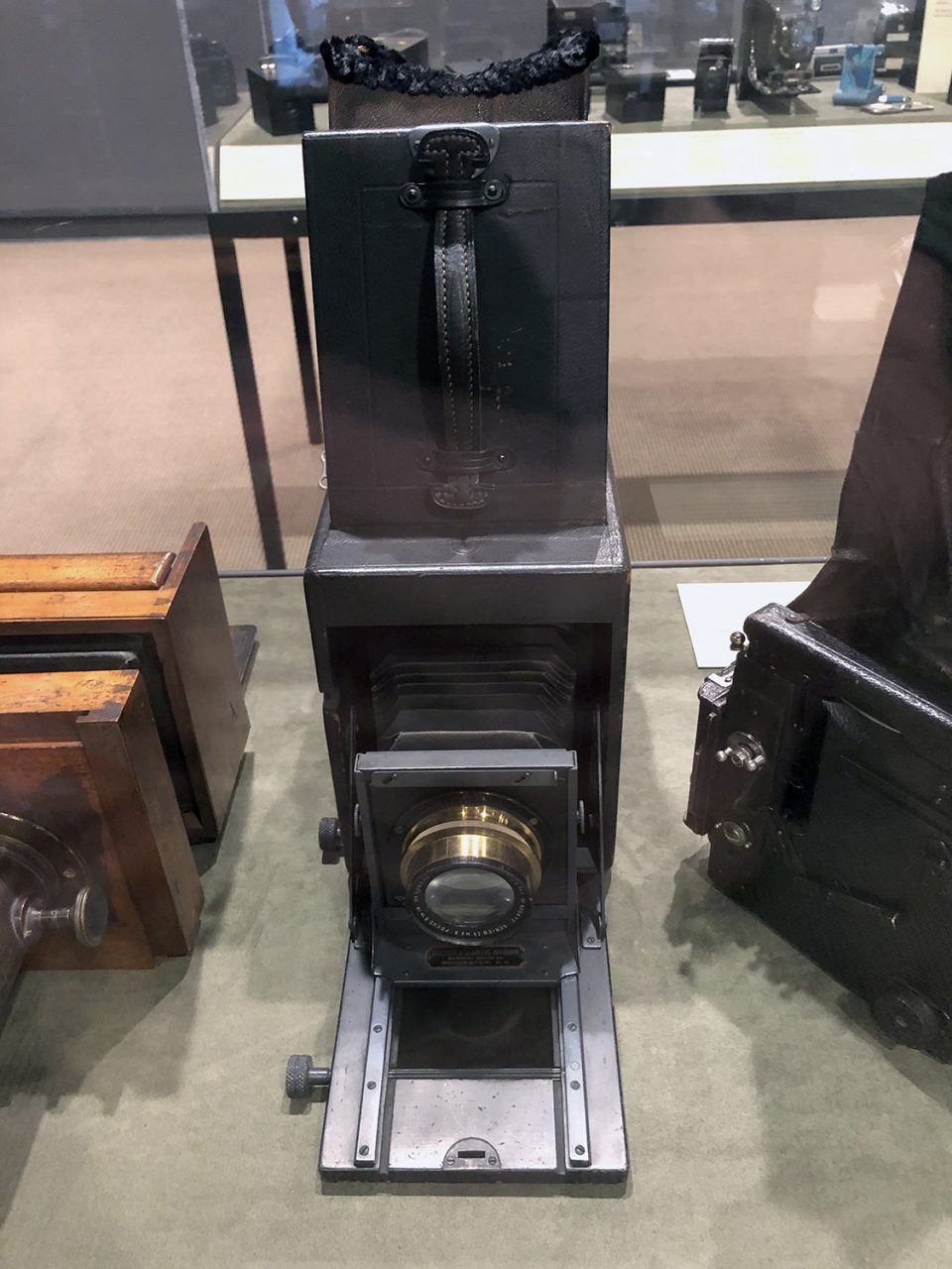 Camera once owned by Alfred Stieglitz, donated to the museum by Georgia O'Keeffe.