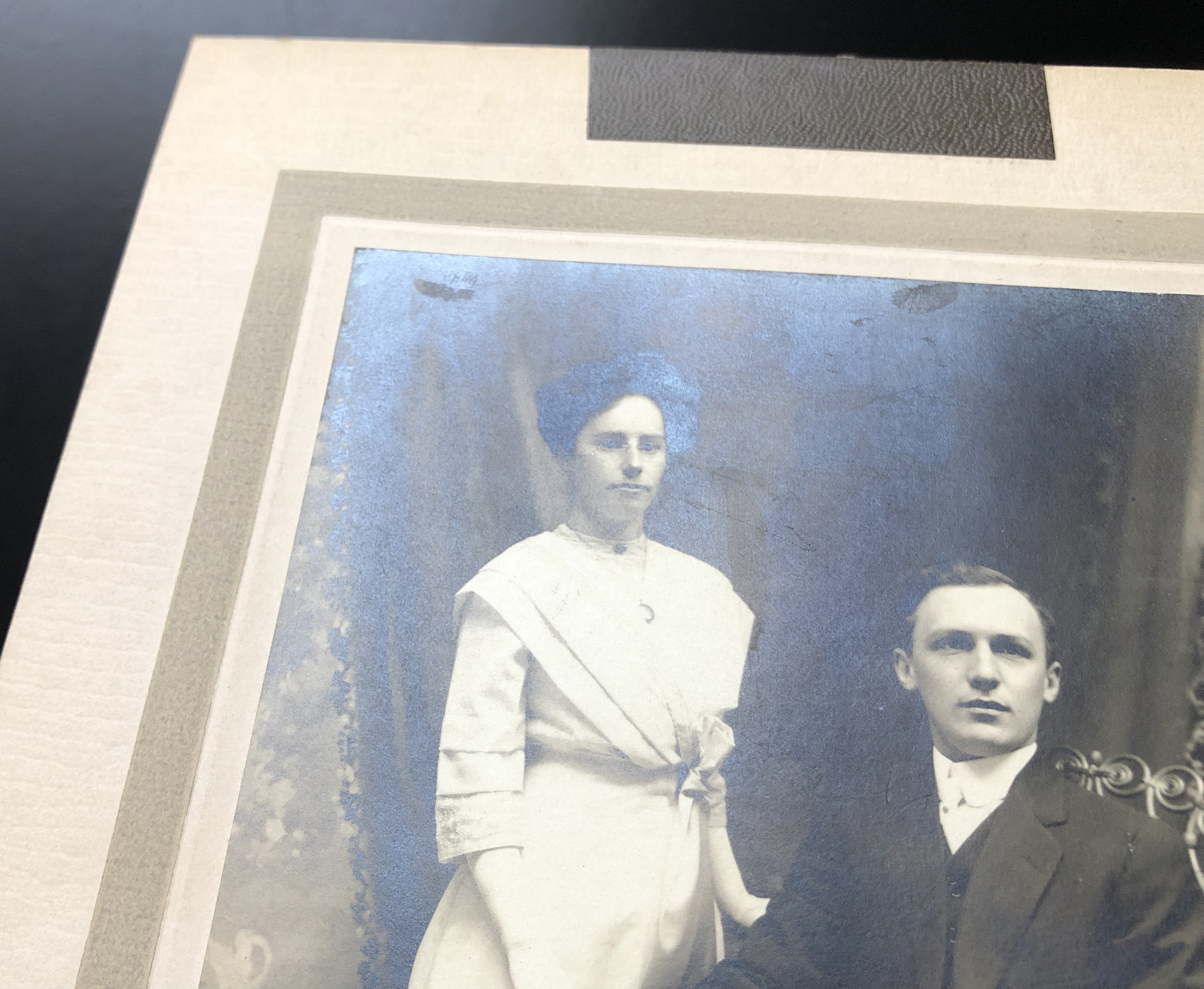 Three Examples of Silver Mirroring Deterioration in Old Gelatin Silver