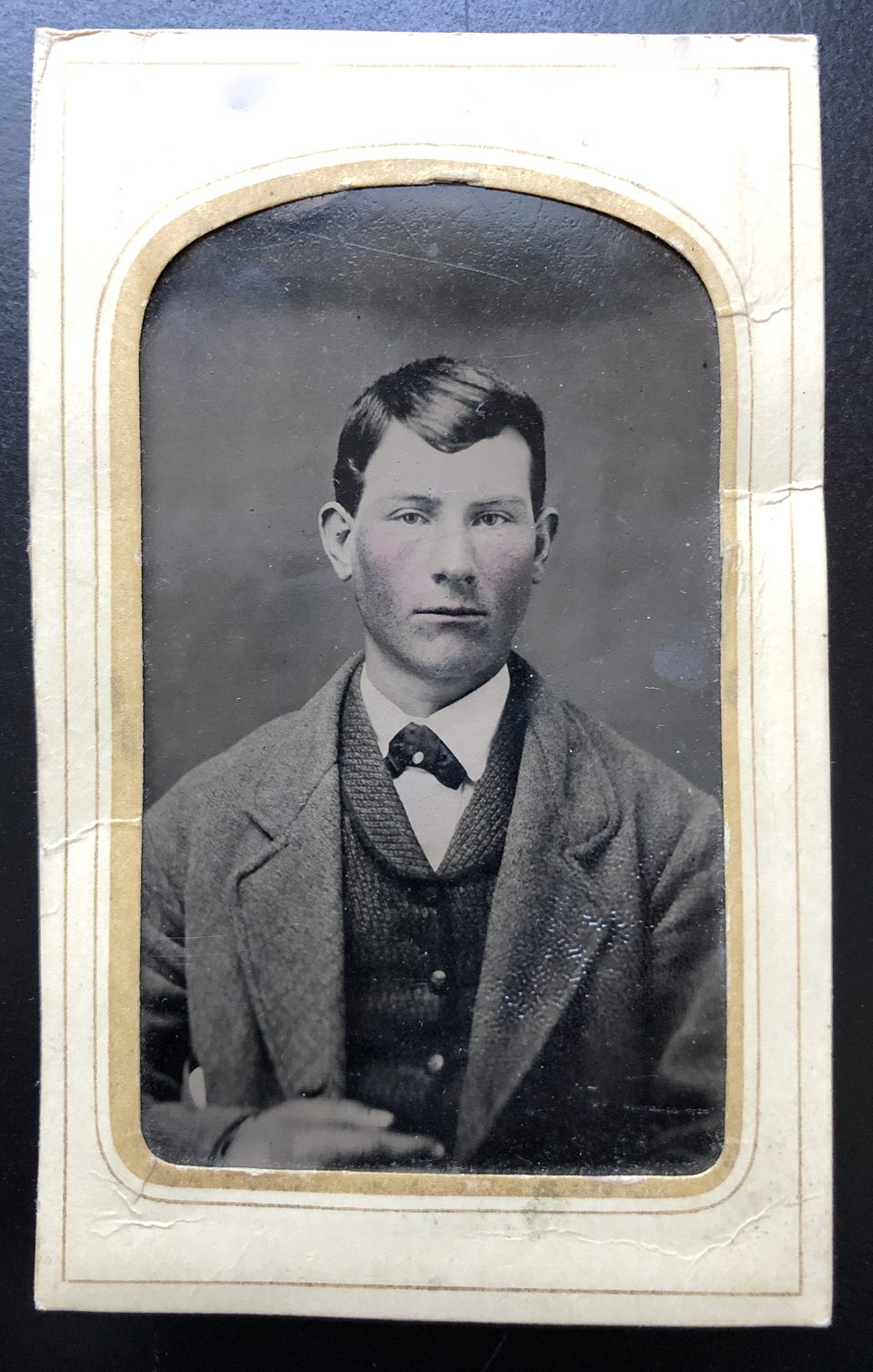 Historic Tintype Portrait by A.L. Barry of Port Deposit, Maryland.