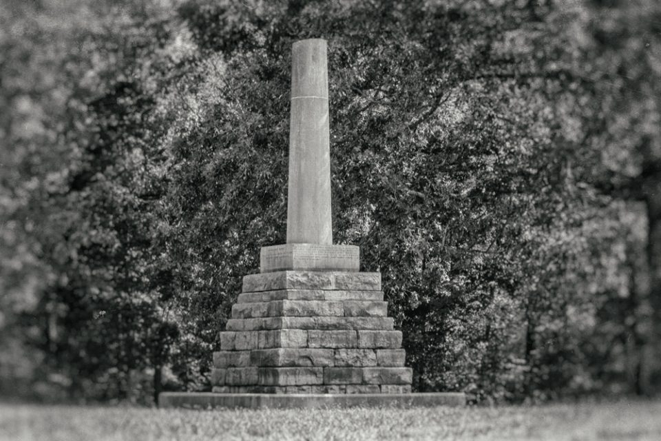 Burial site of Meriwether Lewis, along the old Natchez Trace in Tennessee