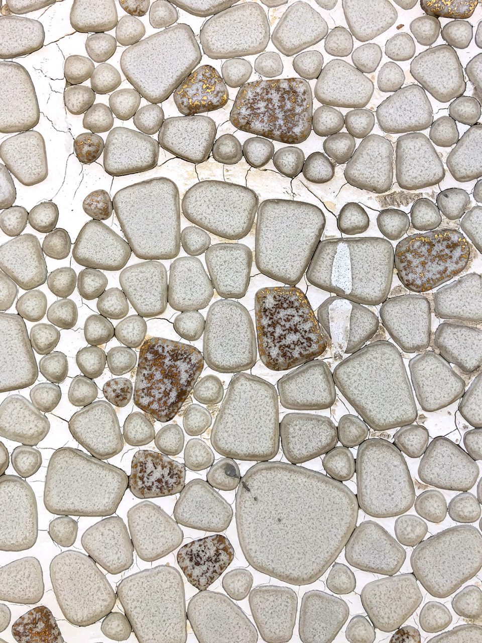 Pebble texture on the exterior of the E.F. Young Jr. Hotel