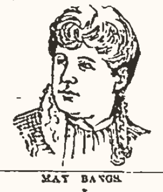 May Bangs illustration from the Hornellsville Weekly Tribune newspaper of Hornellsville, New York published  on page 1 in April 1888