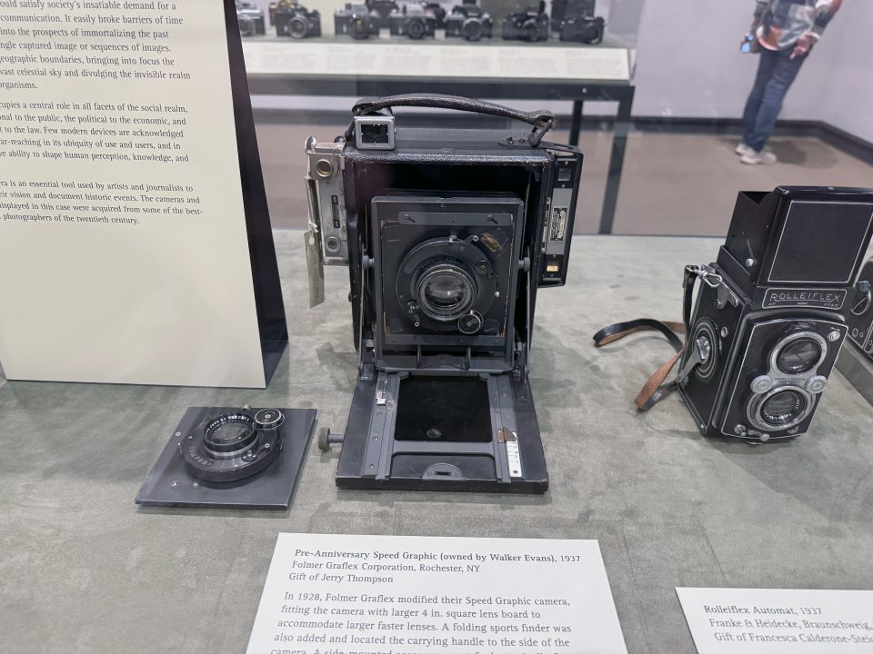 1930s Speed graphic camera once owned by Walker Evans, one of my personal favorite photographers