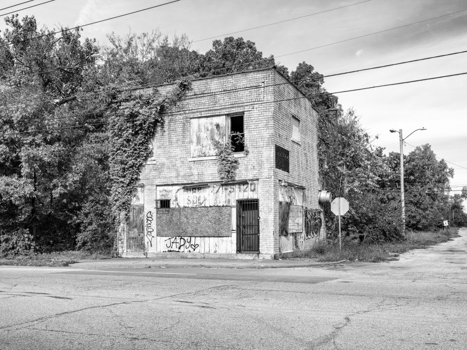 East St. Louis abandoned chop suey restaurant.