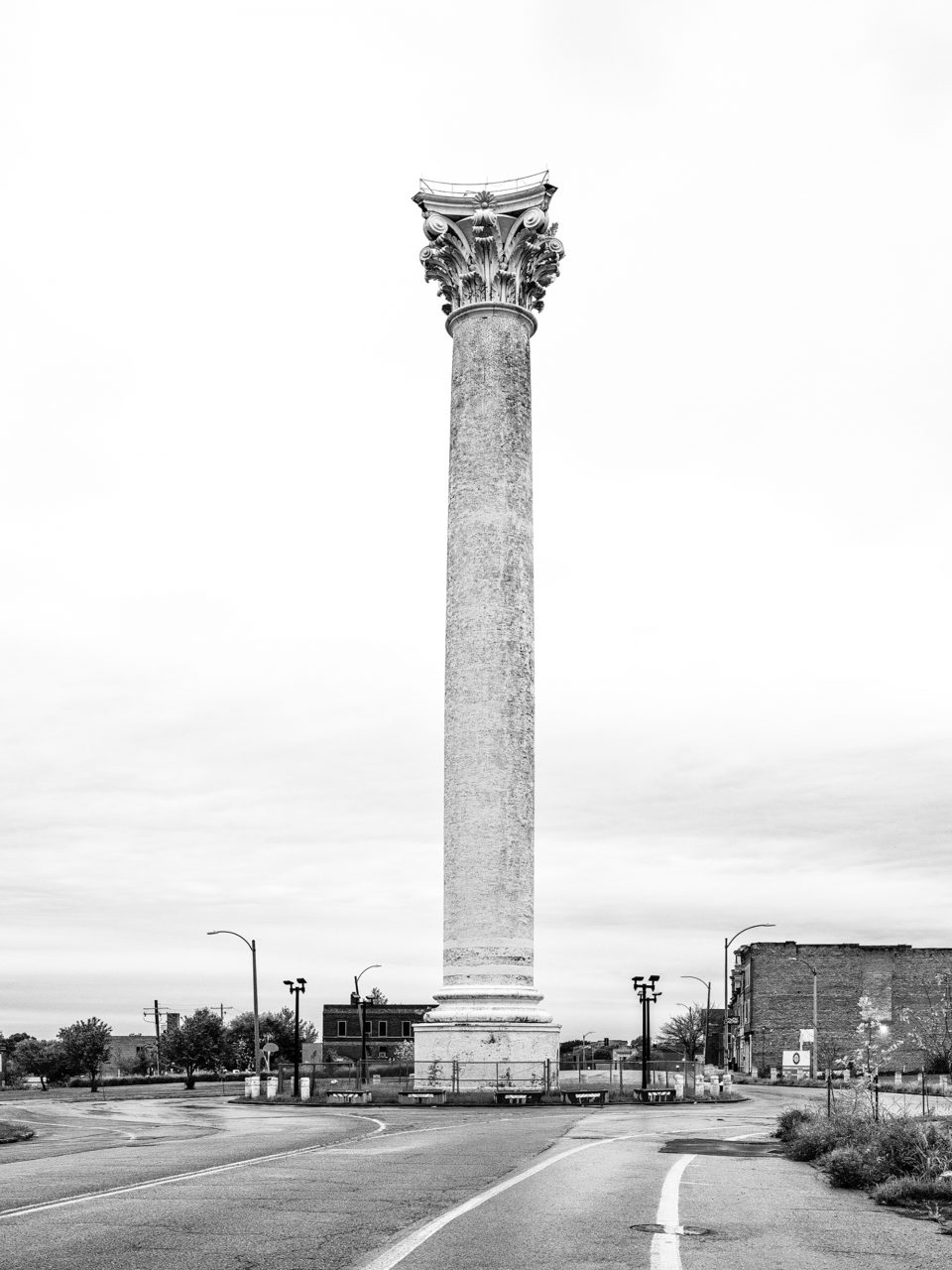 The Grand Avenue Water Tower, built 1871, in the College Hill neighborhood of St. Louis.