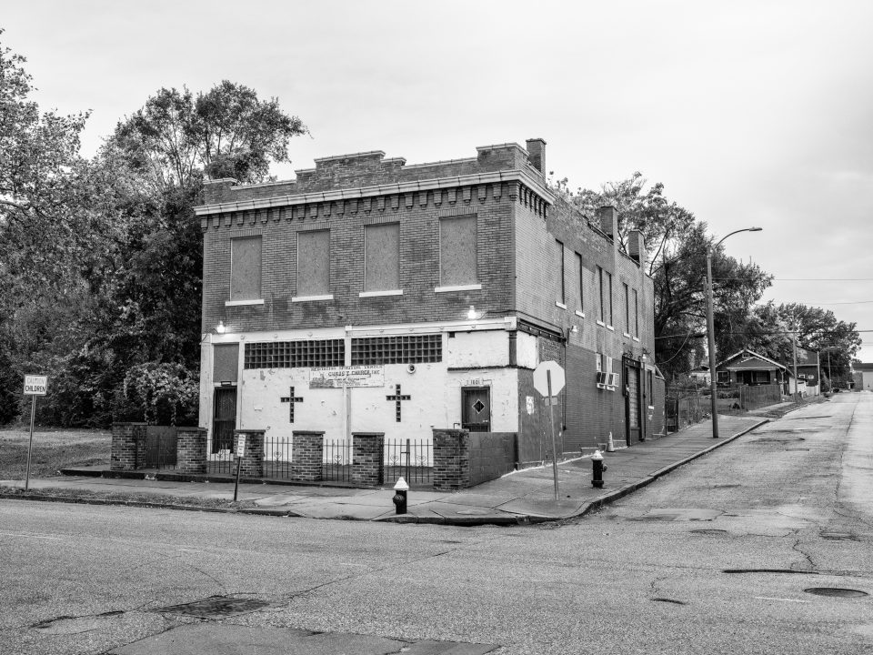 Meditation Spiritual Temple of Christ Church, in a distressed neighborhood of North St. Louis.
