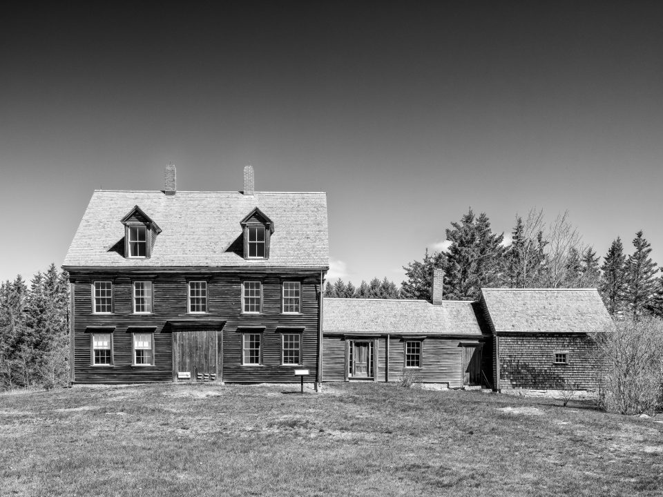 The Olson House, a black and white photograph by Keith Dotson, Museum quality black and white prints are available.