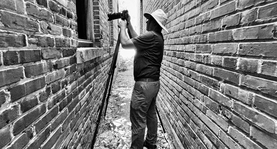 Keith Dotson on location in Union Level, Virginia