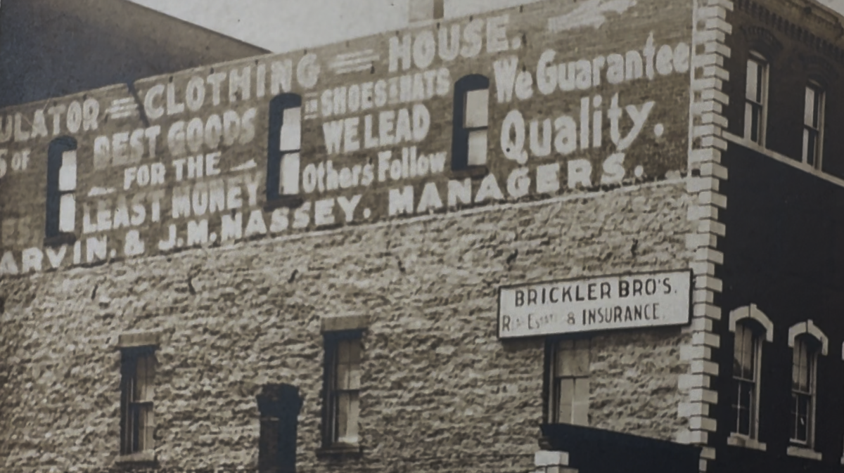early 1900s photograph of main street in chanute kansas